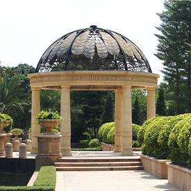 石亭子-園林景觀涼亭雕塑-六角亭景觀雕塑